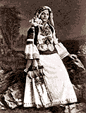 Woman in costume composed of various elements from Argolid, c. 1880, albumen print, Beanki Museum, Athens