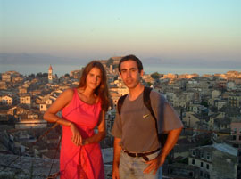Mark & Christiana in Corfu, 2001